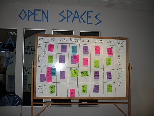 devLink Open Spaces sign