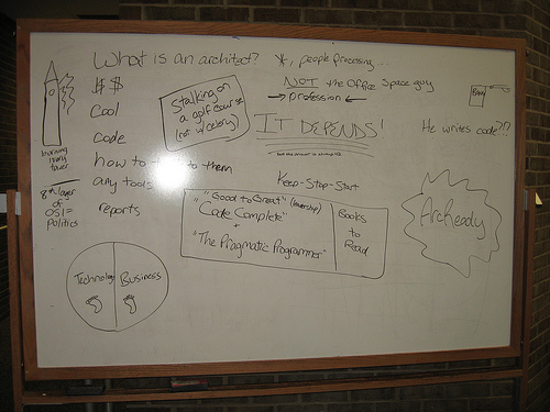 Sarah + marker + whiteboard = ...