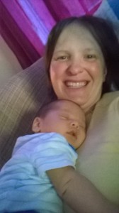 Little Dutkiewicz #2, cuddled up to Mama